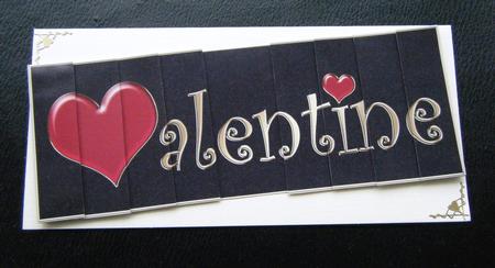 Dl Valentine with Side Stacker Topper by Charlie Angel