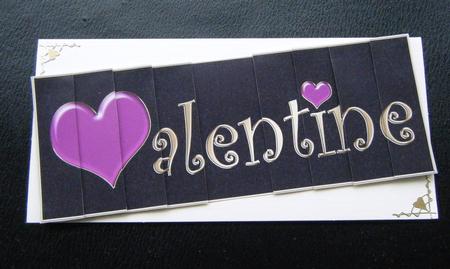 Dl Valentine with Side Stacker Topper by Charlie Angel