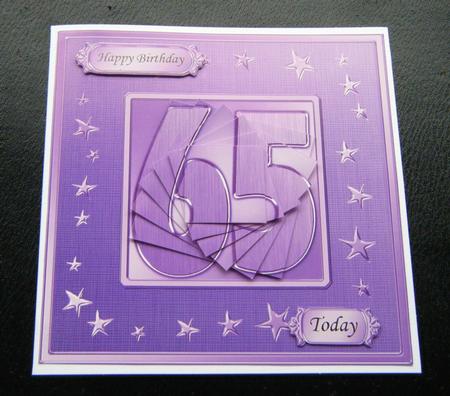 65th Bright Metallic Age Quick Card with Twisted Pyramage by Charlie Angel