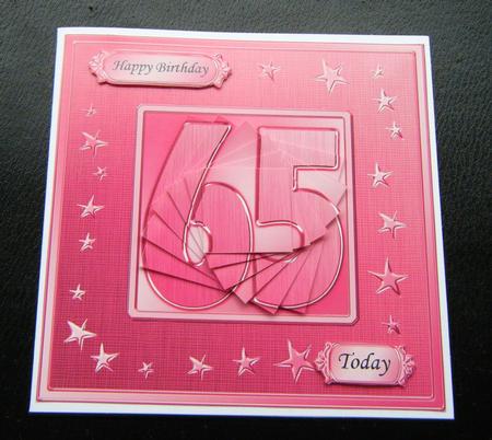 65th Bright Metallic Age Quick Card with Twisted Pyramage by Charlie Angel