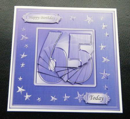 65th Bright Metallic Age Quick Card with Twisted Pyramage by Charlie Angel