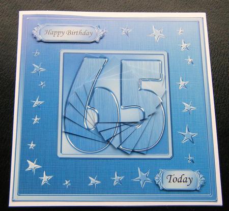 65th Bright Metallic Age Quick Card with Twisted Pyramage by Charlie Angel