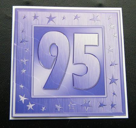 95th Bright Metallic Age Wavy Corner Side Stacker Topper by Charlie Angel