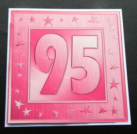 95th Bright Metallic Age Wavy Corner Side Stacker Topper by Charlie Angel