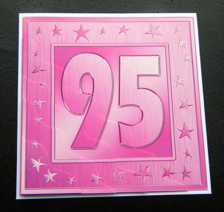 95th Bright Metallic Age Wavy Corner Side Stacker Topper by Charlie Angel