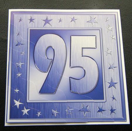 95th Bright Metallic Age Wavy Corner Side Stacker Topper by Charlie Angel