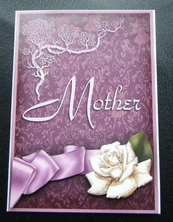 Rich Nouveau - Mother - Card Front with Decoupage by Charlie Angel