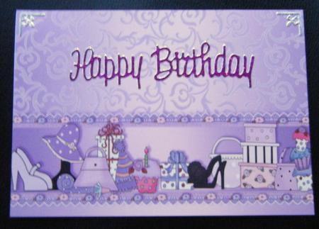 Lilac Girly Accessories Backing Paper by Charlie Angel