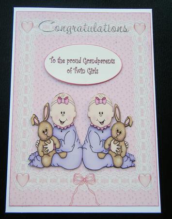 Proud Grandparents of Twin Girls by Charlie Angel