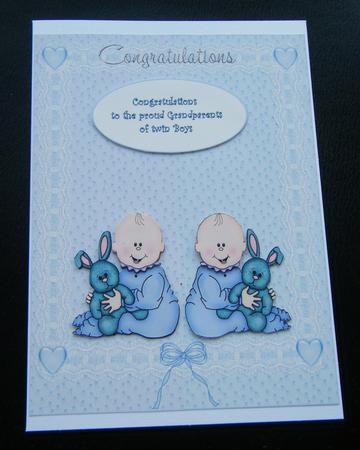 Grandparents of Twin Boys A5 by Charlie Angel