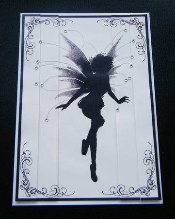 Special Silhouette Fairy Side Stacker Card by Charlie Angel