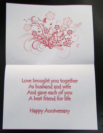 Butterflies & Flowers Anniversary Insert by Charlie Angel