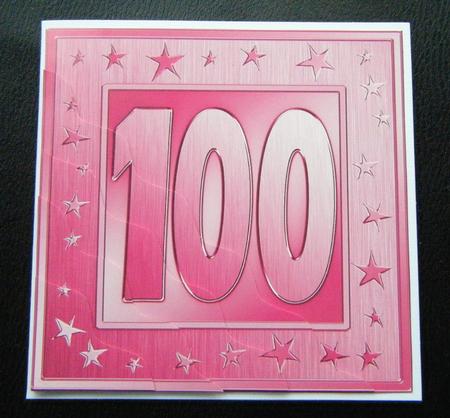 100th Bright Metallic Age Wavy Corner Side Stacker Topper by Charlie Angel
