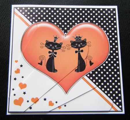 Kool Kats Purrfect Love Fan Pyramage Topper by Charlie Angel