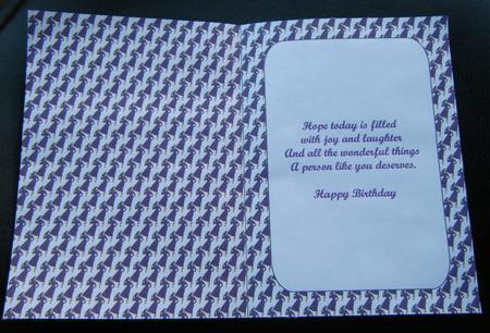 Elegant in Purple Insert with Verse by Charlie Angel