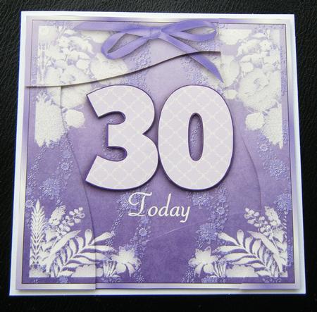 30 Today - Best of Both Worlds Square Card Front by Charlie Angel