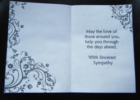 With Sincerest Sympathy Insert by Charlie Angel