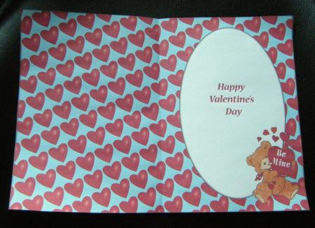 Valentine's Bear Insert (blue) by Charlie Angel