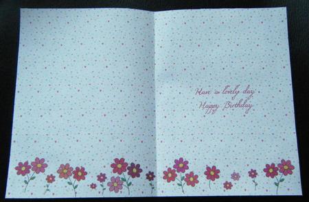 Daisies & Hearts Insert Birthday by Charlie Angel