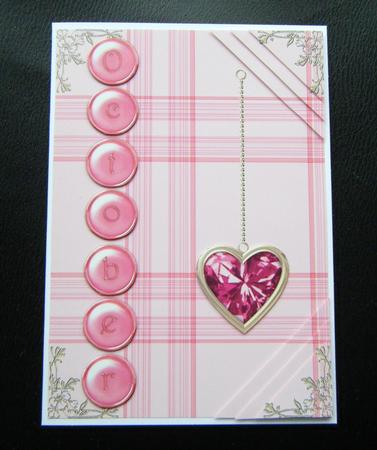 Quartz Birthstone Golden Heart Step by Step Card by Charlie Angel