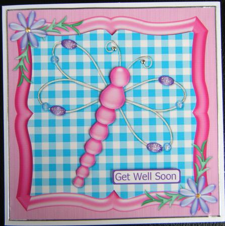 Get Well Soon Dragonfly by Charlie Angel