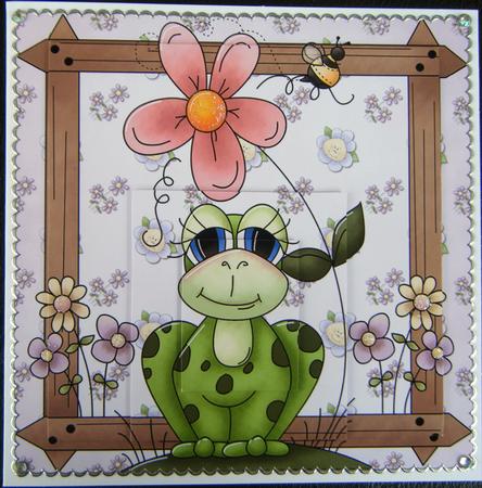 Cute Spring Frog by Charlie Angel