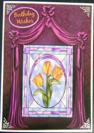 Stained Glass Tulip & Drapes Step by Step by Charlie Angel