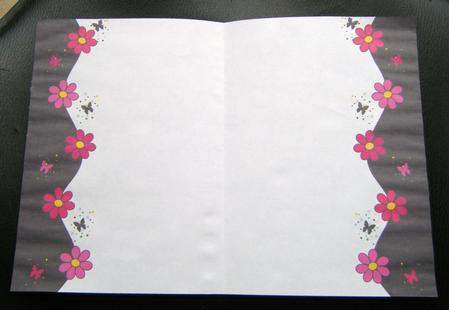 Daisy & Butterfly Wishes Insert in Colour by Charlie Angel
