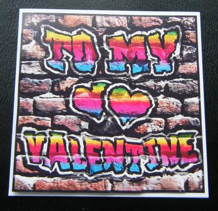 Valentine  - Graffiti Wavy Corner side stacker by Charlie Angel