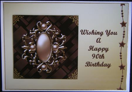 Chocolate and Gold 90th Birthday by Charlie Angel