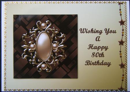 Chocolate and Gold 80th Birthday by Charlie Angel