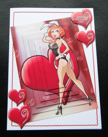 Valentines Day Bunny Girl Pyramid. by Charlie Angel