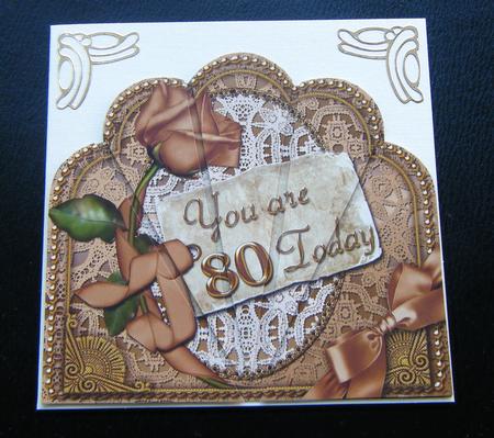 Gold 80 Today Ornate Scallop Deco Stacker by Charlie Angel