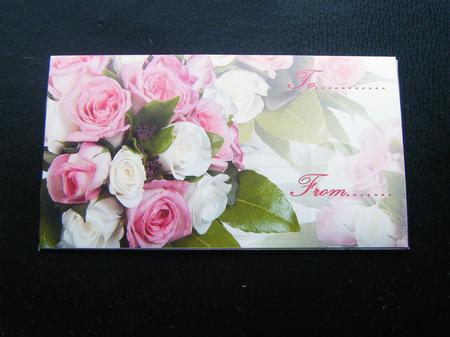 White & Pink Roses Bouquet Money Wallet by Charlie Angel