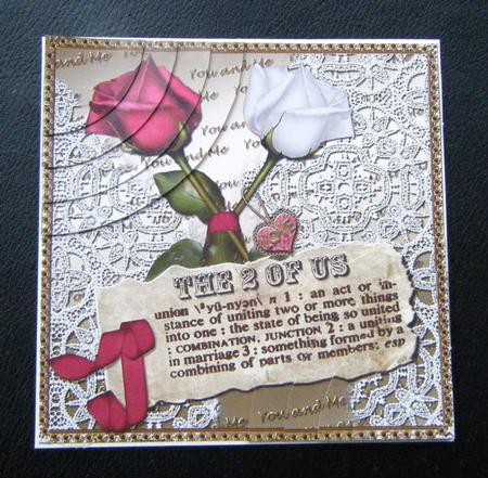 2 of Us Roses Union Definition 6inch Duo Corner Stacker by Charlie Angel
