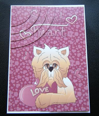 Sweetheart Kitty Duo Corner Stacker by Charlie Angel