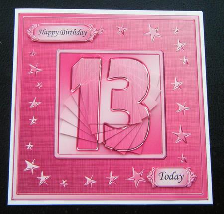 13th Bright Metallic Age Quick Card with Twisted Pyramage by Charlie Angel