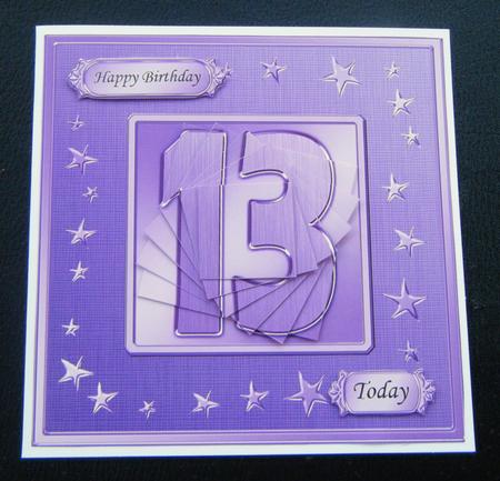 13th Bright Metallic Age Quick Card with Twisted Pyramage by Charlie Angel