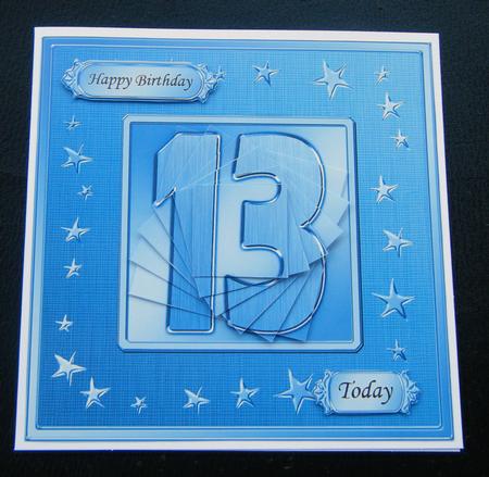 13th Bright Metallic Age Quick Card with Twisted Pyramage by Charlie Angel