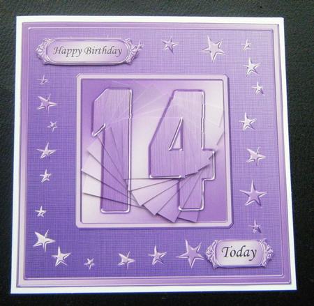 14th Bright Metallic Age Quick Card with Twisted Pyramage by Charlie Angel