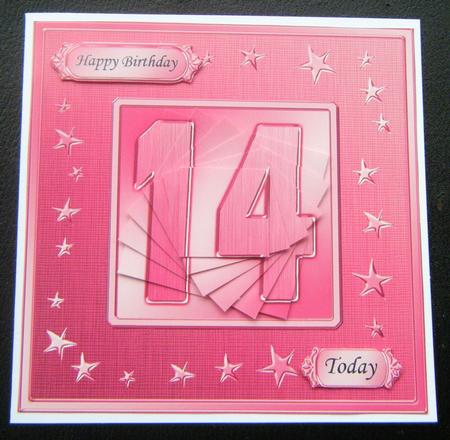 14th Bright Metallic Age Quick Card with Twisted Pyramage by Charlie Angel
