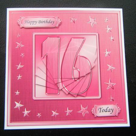 16th Bright Metallic Age Quick Card with Twisted Pyramage by Charlie Angel