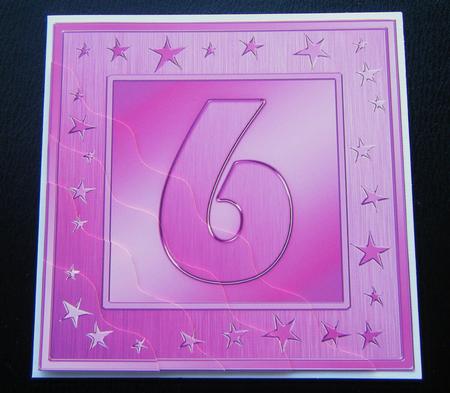 6th Bright Metallic Age Wavy Corner Side Stacker Topper by Charlie Angel