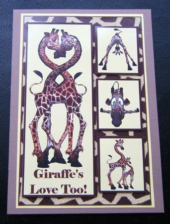 Romance Giraffes Love Too Topper by Charlie Angel