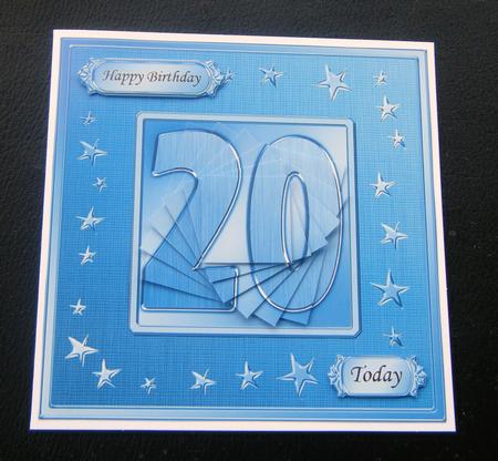 20th Bright Metallic Age Quick Card with Twisted Pyramage by Charlie Angel