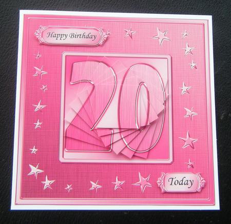 20th Bright Metallic Age Quick Card with Twisted Pyramage by Charlie Angel