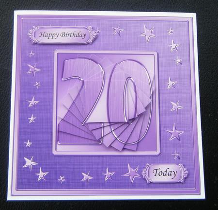 20th Bright Metallic Age Quick Card with Twisted Pyramage by Charlie Angel