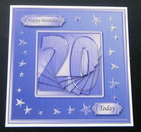 20th Bright Metallic Age Quick Card with Twisted Pyramage by Charlie Angel