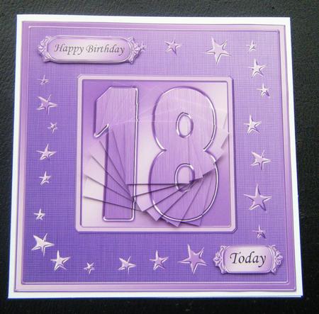 18th Bright Metallic Age Quick Card with Twisted Pyramage by Charlie Angel