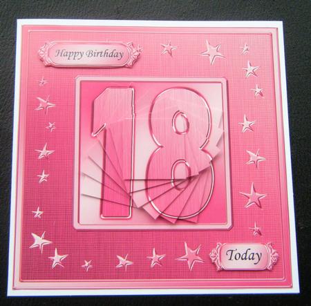 18th Bright Metallic Age Quick Card with Twisted Pyramage by Charlie Angel